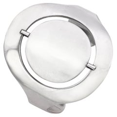 Bent Knudsen Dänisches Silber Spinner Kinetics Manschettenarmband CIRCA 1960