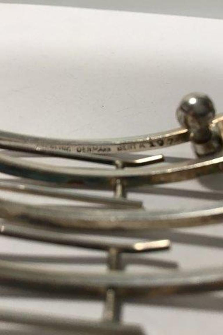 Bent Knudsen Modernist Sterling Silver Necklace No 197 For Sale 1