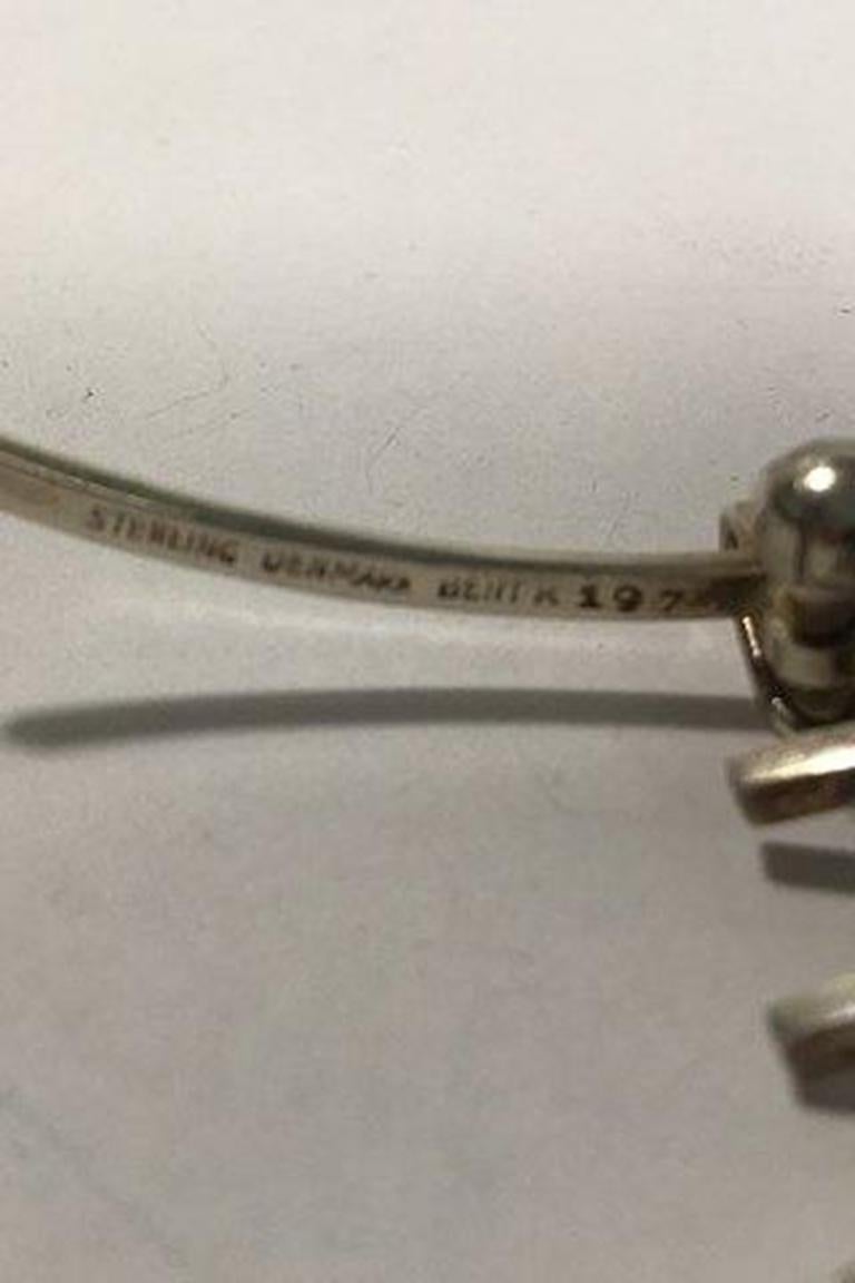 Bent Knudsen Modernist Sterling Silver Necklace No 197 For Sale 2