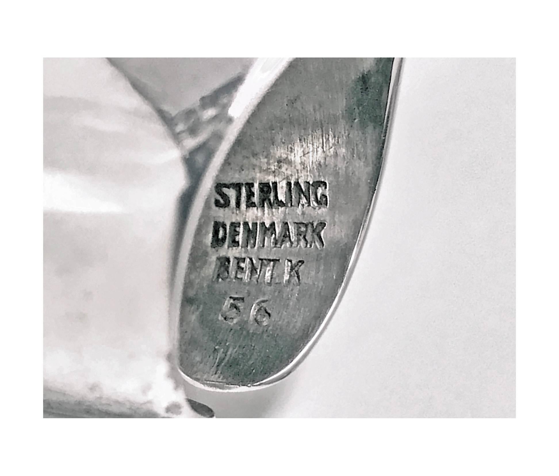 Bent Knudsen Skandinavischer Sterling-Ring aus der Jahrhundertmitte  im Zustand „Gut“ im Angebot in Toronto, ON