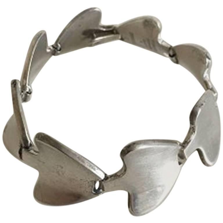 Bent Knudsen Sterling Silver Bracelet #2 For Sale