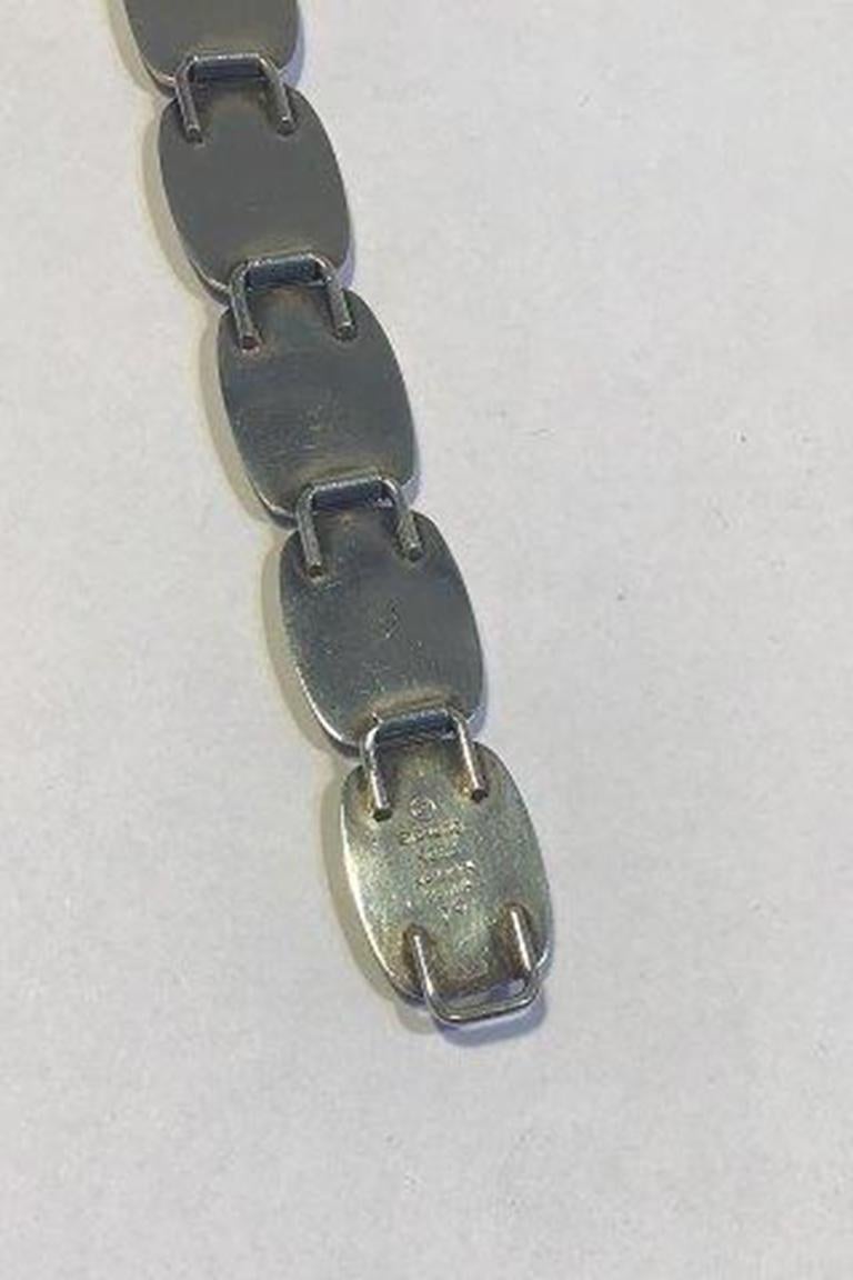 Bent Knudsen Sterling Silver Bracelet No 20 In Good Condition For Sale In Copenhagen, DK