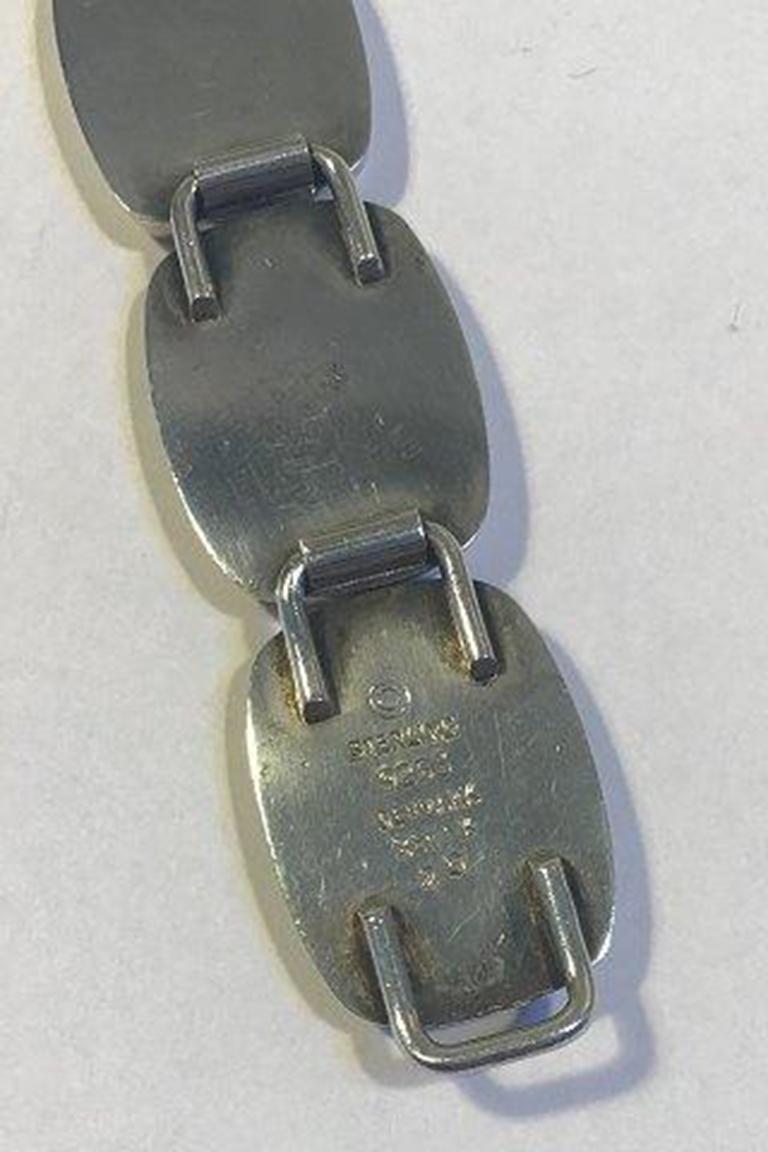 20th Century Bent Knudsen Sterling Silver Bracelet No 20 For Sale