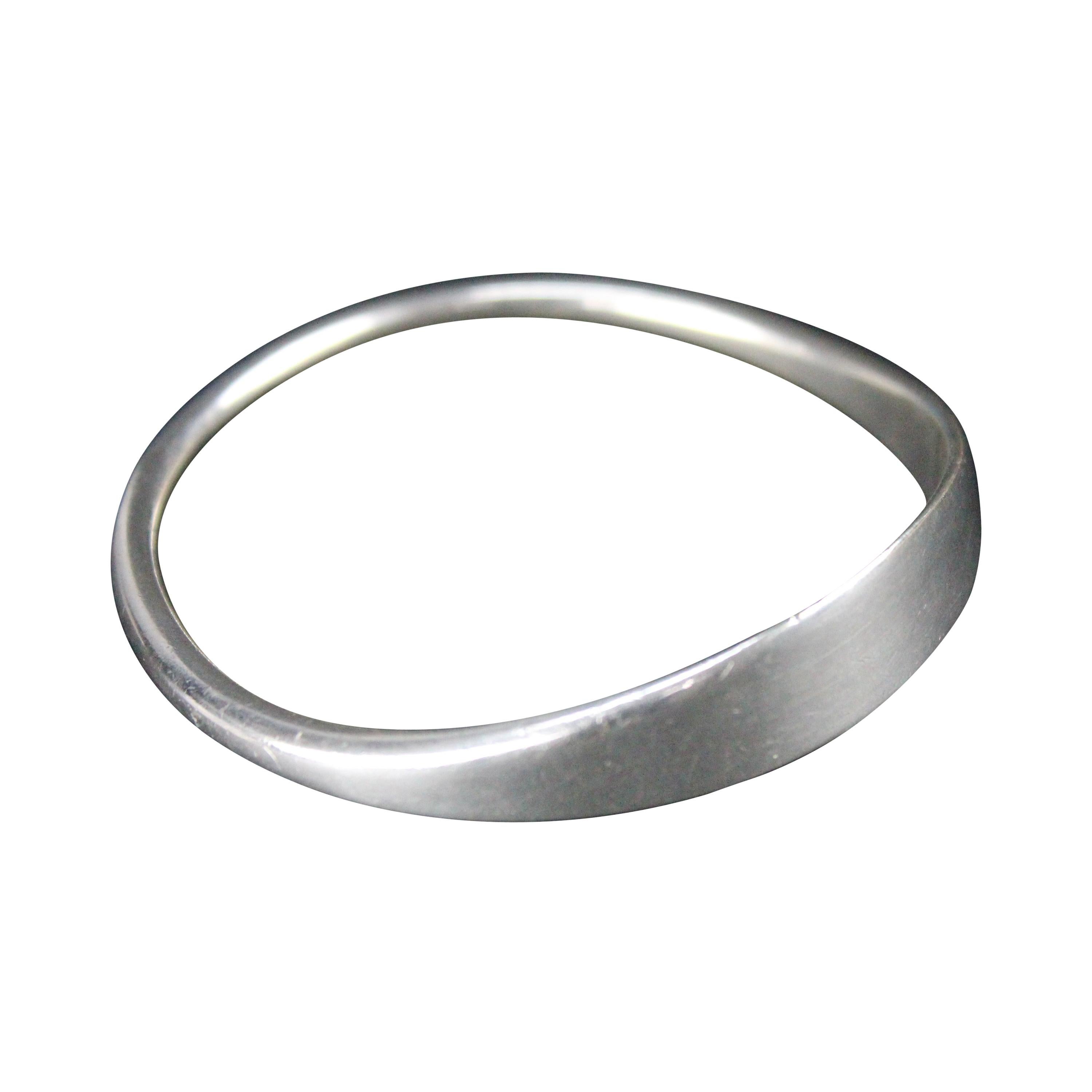 Bent Knudsen Sterling Silver Denmark 1950s Cuff Bracelet For Sale