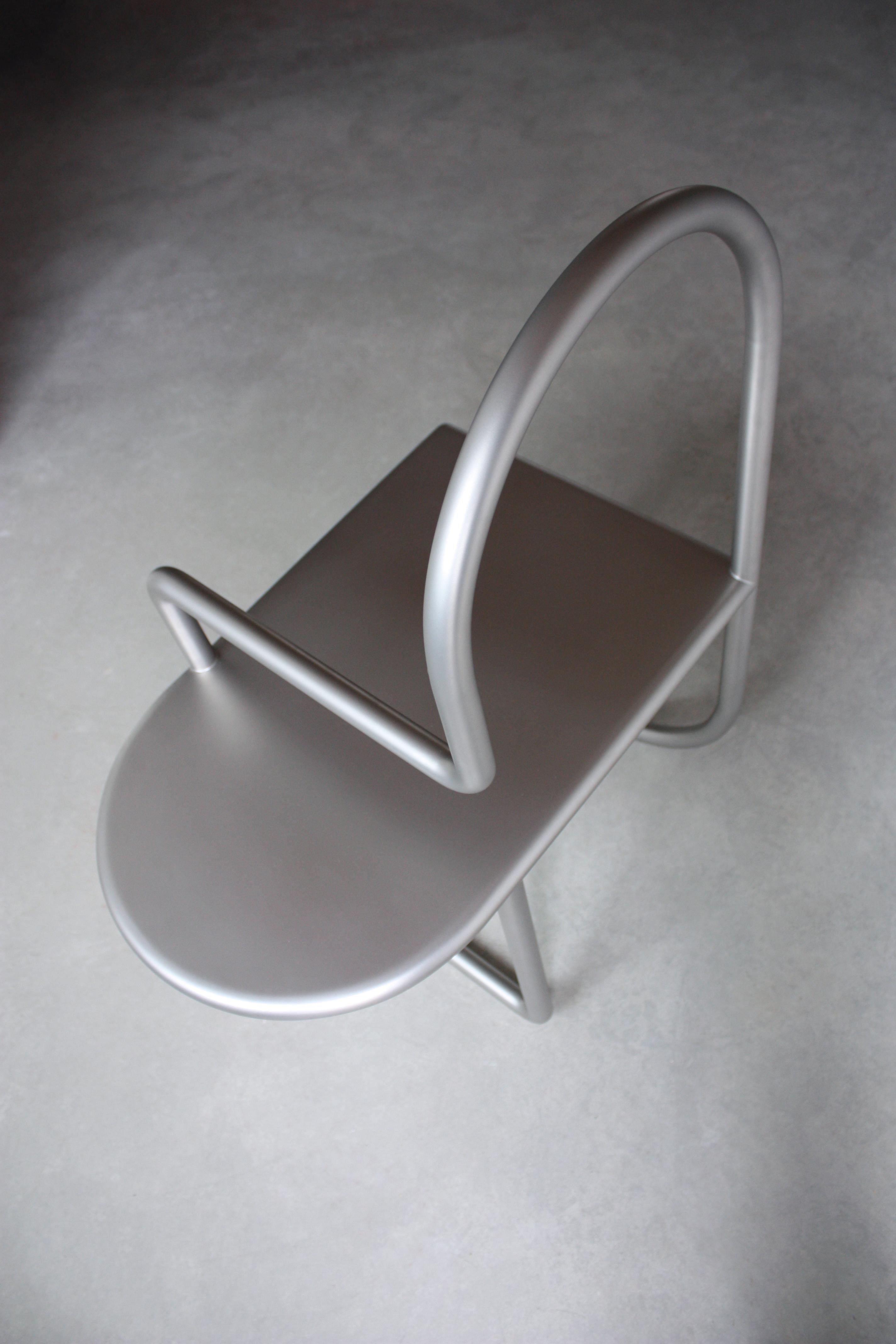 Minimalist Bent Line Chair by Stine Mikkelsen For Sale