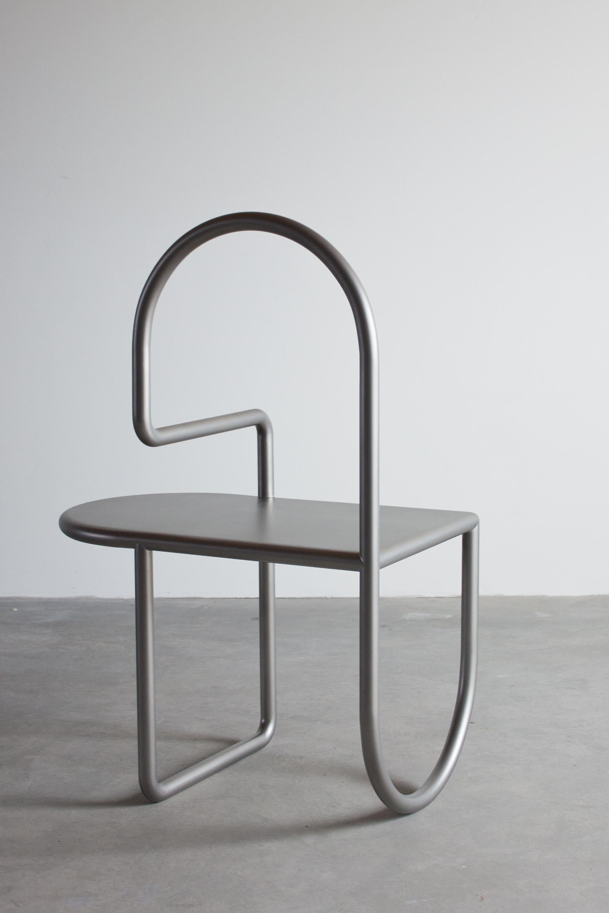 Contemporary Bent Line Chair by Stine Mikkelsen For Sale