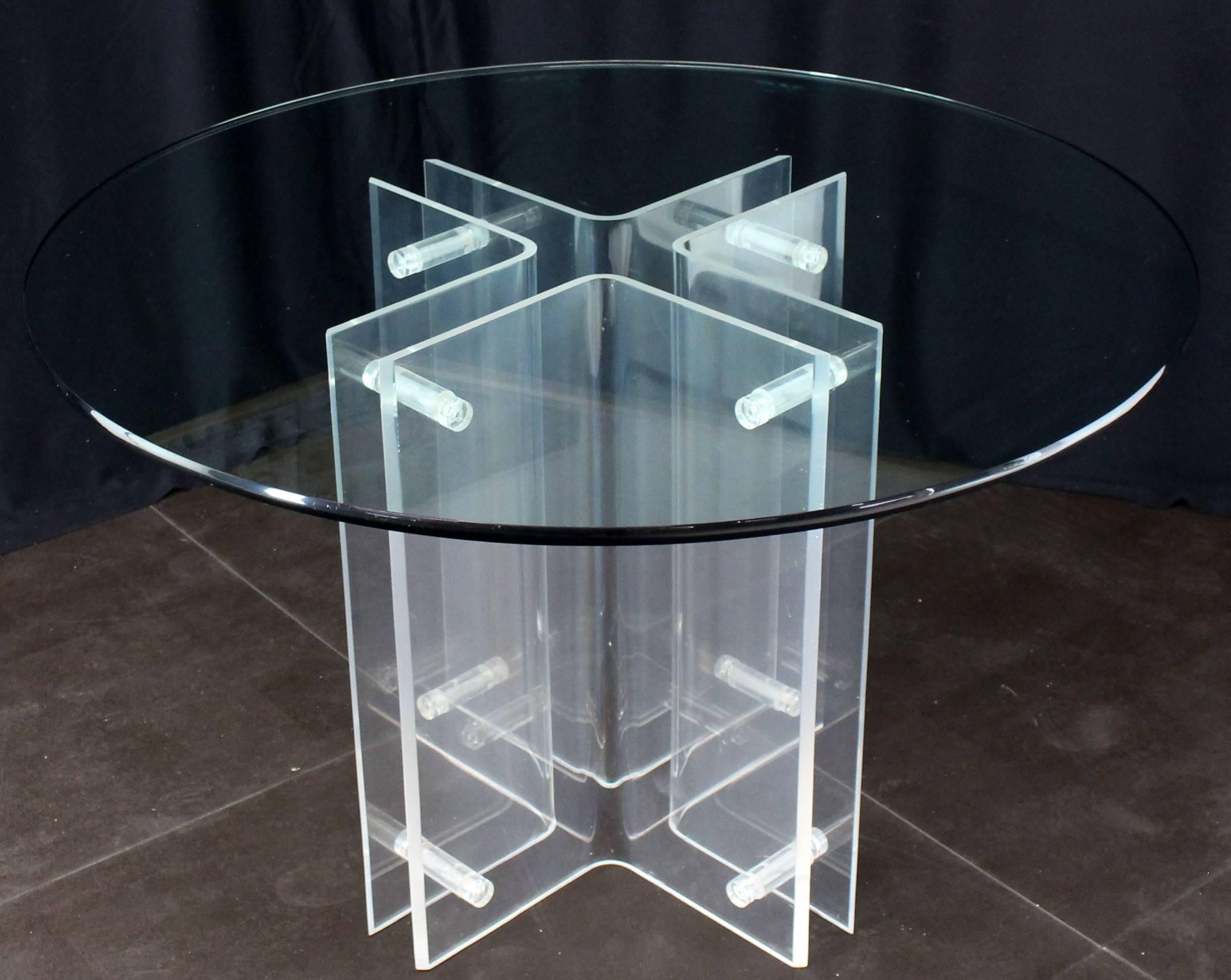 round lucite dining table