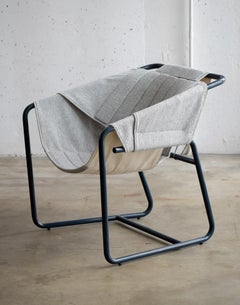 Bent Metal Tubing with Fabric Sling Easy Chair