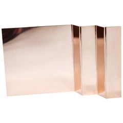 'Bent Mirrors' Minimalist Objects in Polished Copper
