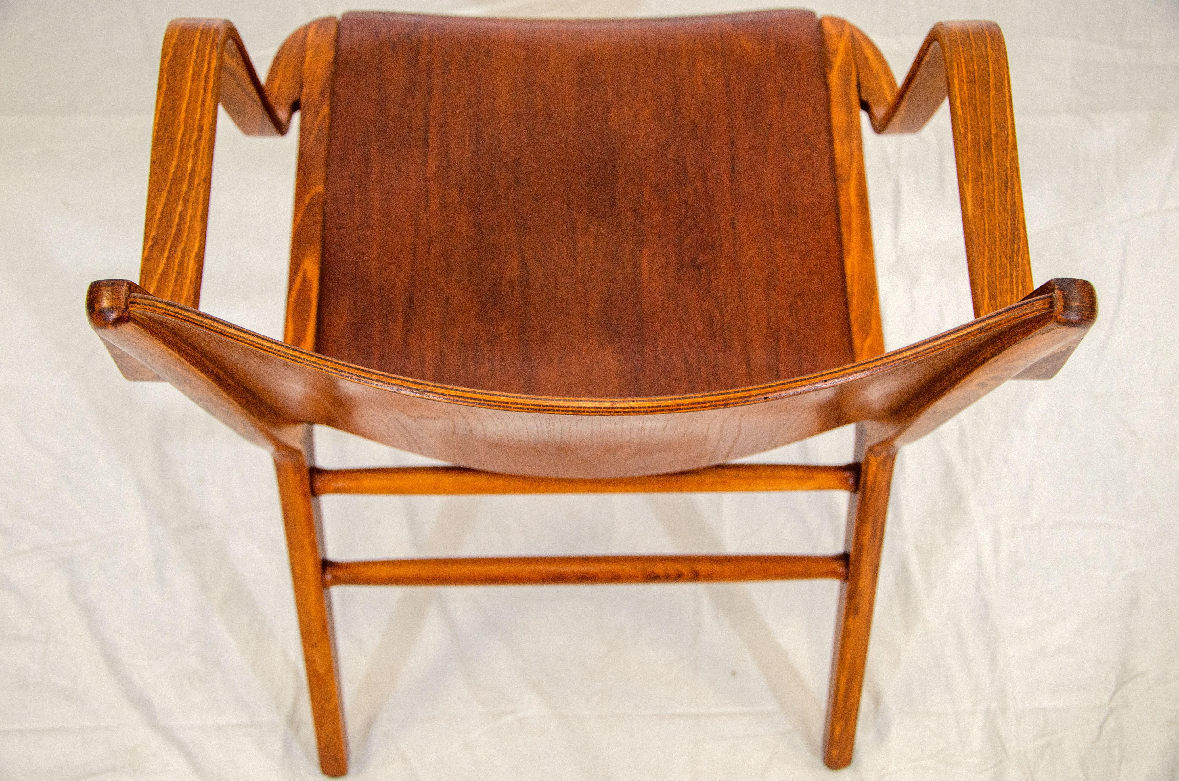 Bent Ply Ax Arm Chair by Peter Hvidt & Orla Mølgaard-Nielsen For Sale 12
