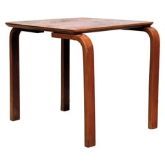 Bent Plywood and Teak Occasional Side Table - Made in Denmark - 1950