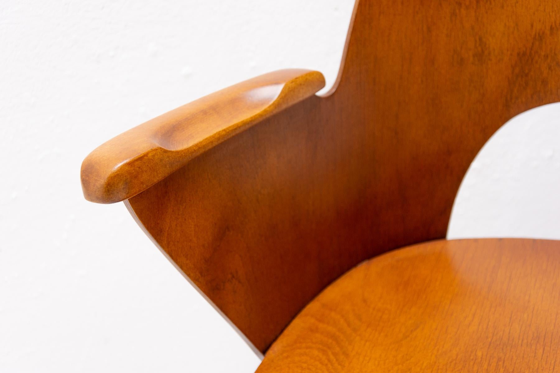Bent Plywood Desk Armchair by Oswald Haerdtl, 1960s 9