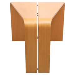 Vintage Bent Plywood Triangular Sofa Table 1970s Scandinavian