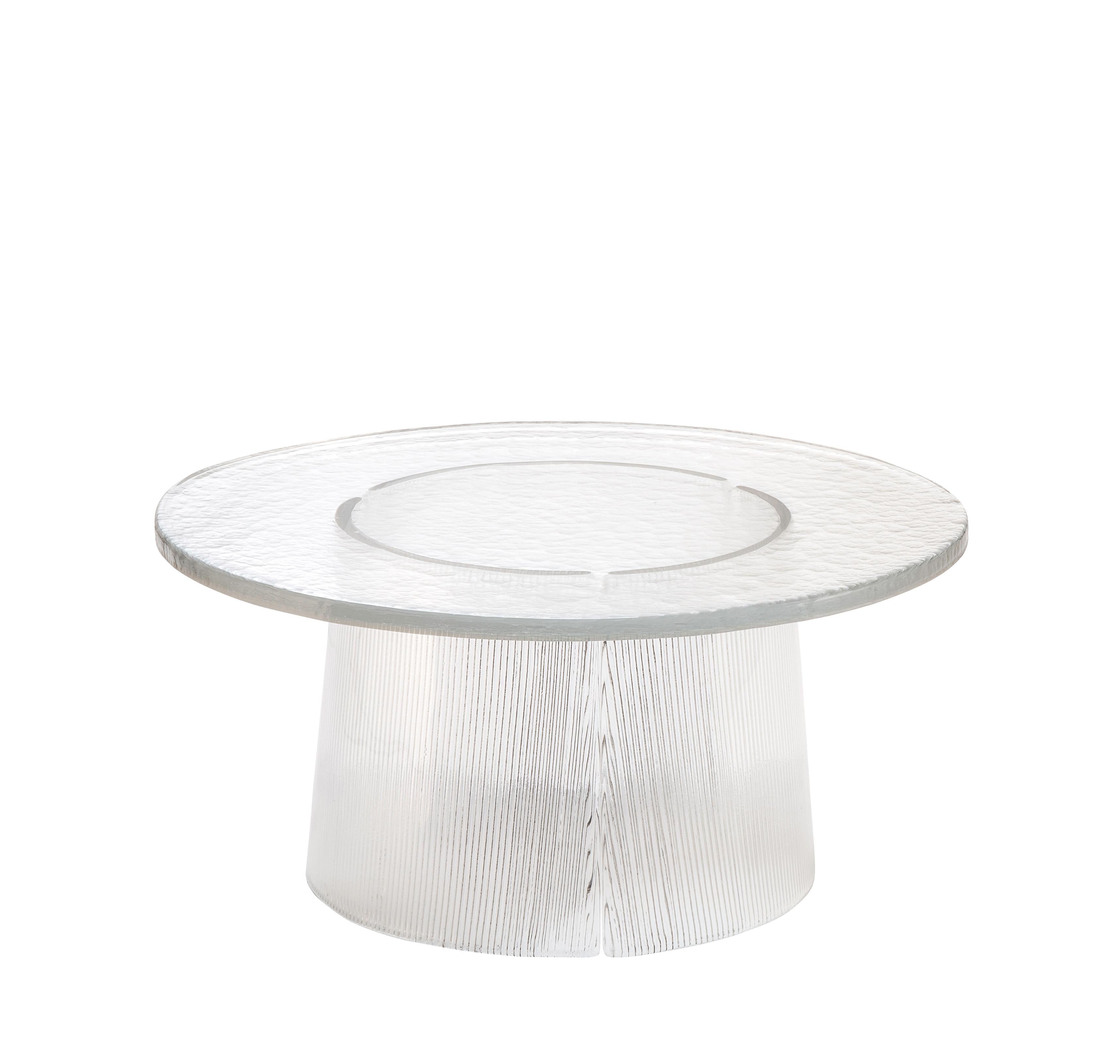 Postmoderne Grande table d'appoint pliée grise fumée par Pulpo en vente