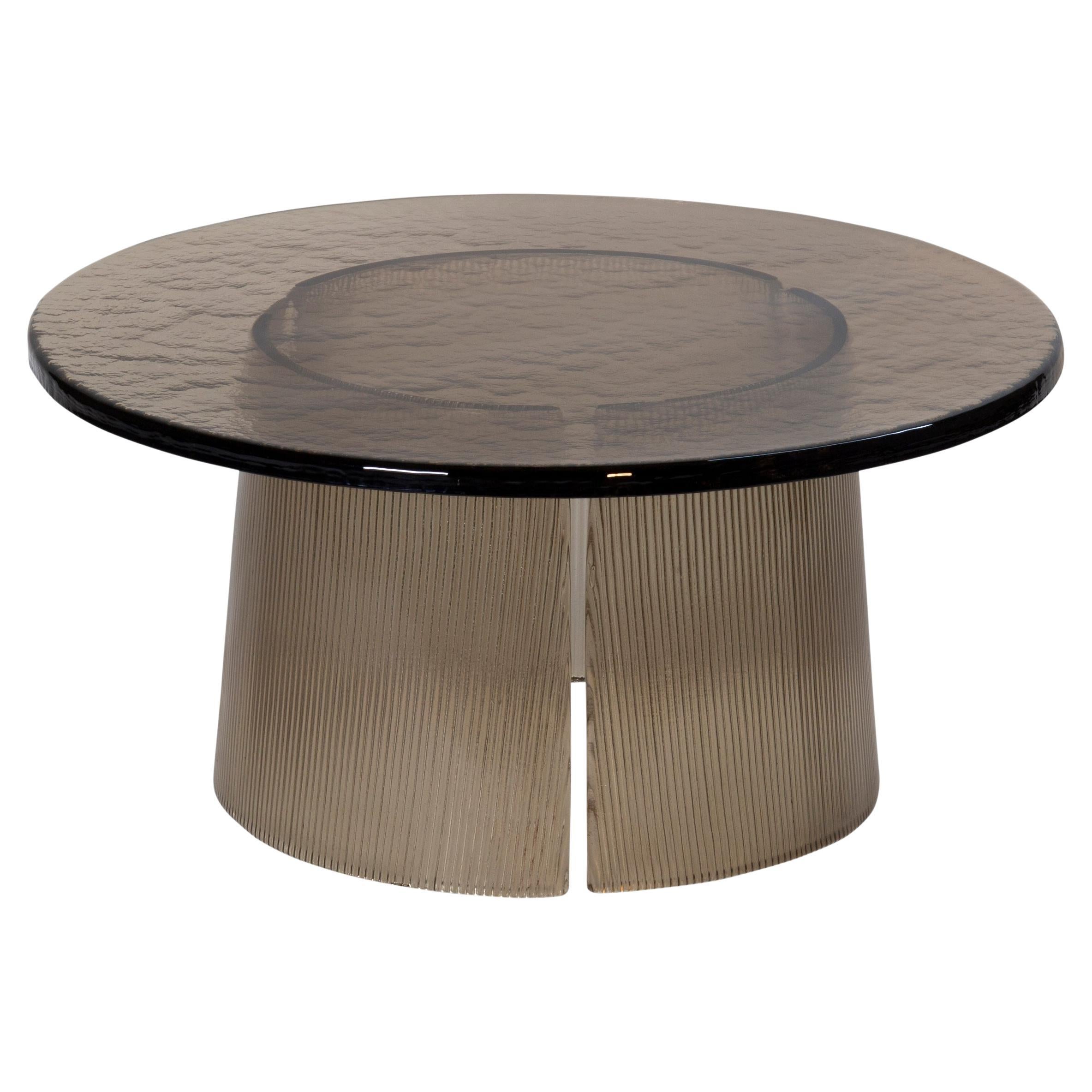 Bent Side Table Big Smoky Grey by Pulpo