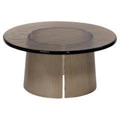 Bent Side Table Big Smoky Grey by Pulpo