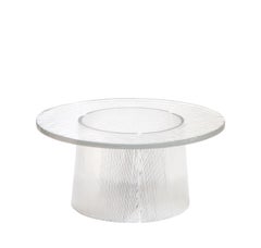 Bent Side Table Big Transparent by Pulpo