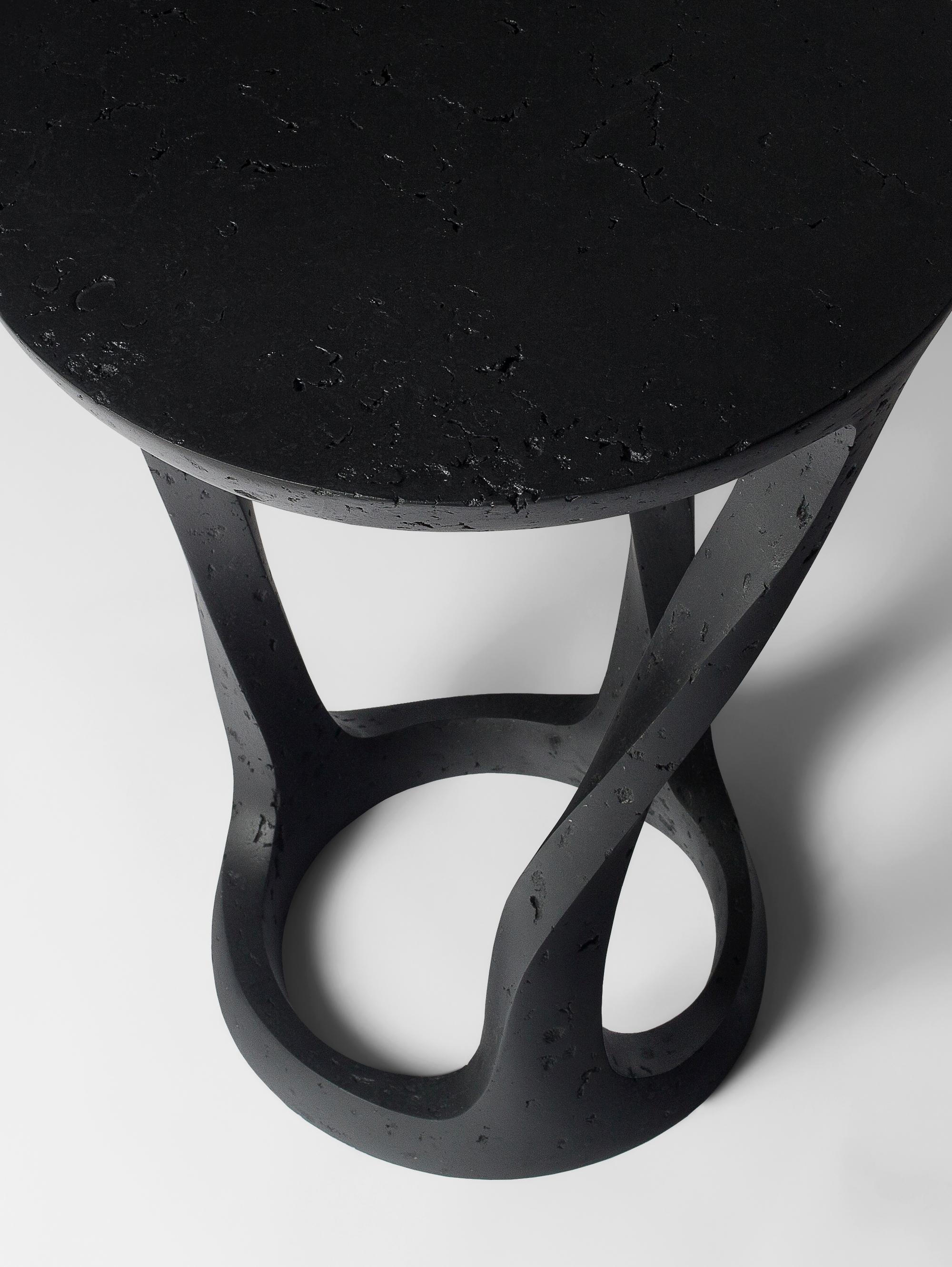 Contemporary Bent Side Table by Donatas Zukauskas For Sale