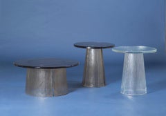 Bent Side Table, European, Minimalist, Grey, German, Table, Big