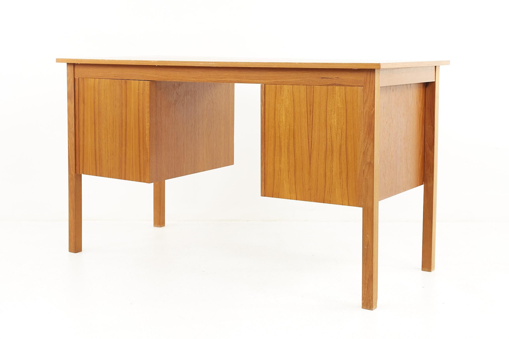 Late 20th Century Bent Silberg Mobler Mid Century Danish Teak Desk For Sale