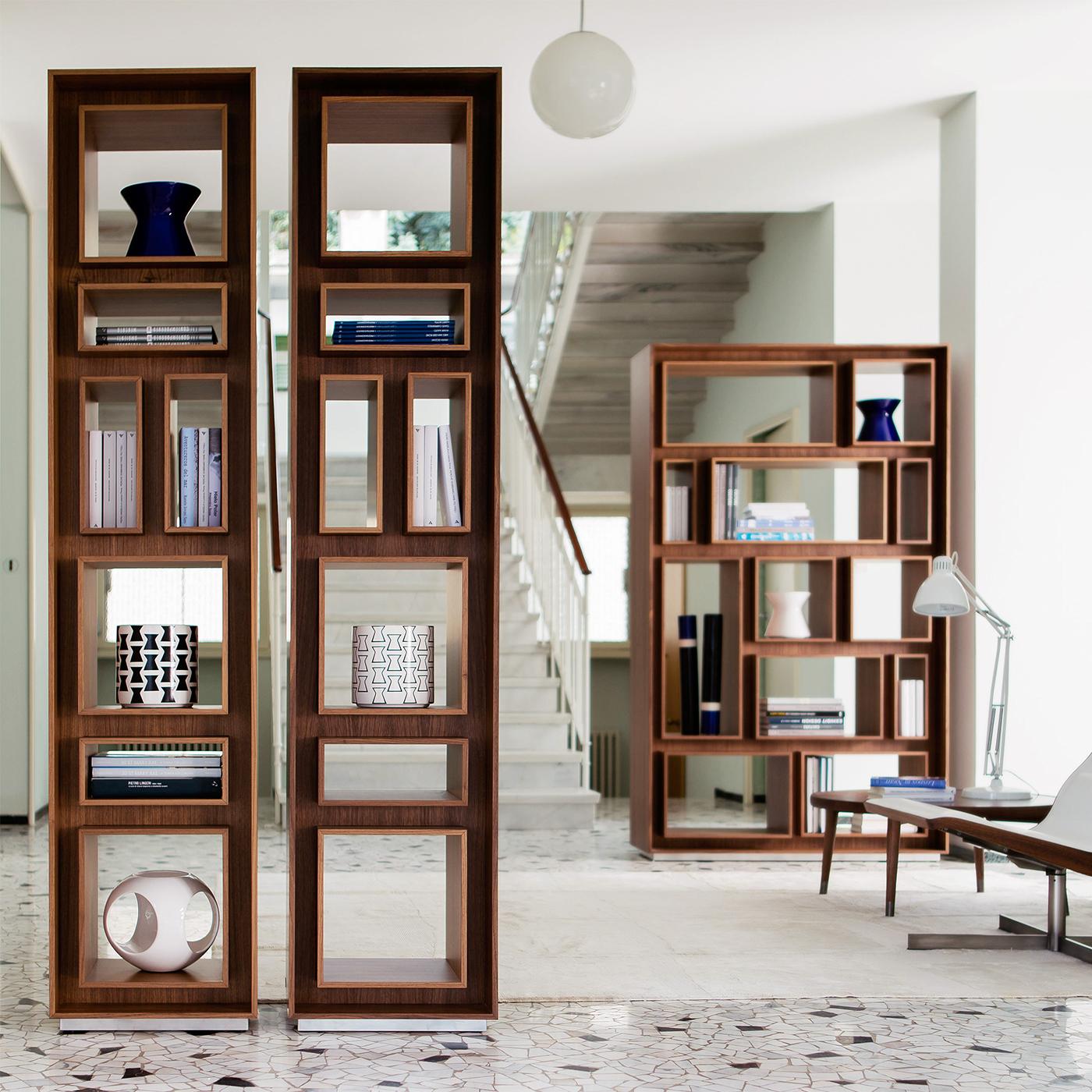 Contemporary Bent Single Bookcase For Sale
