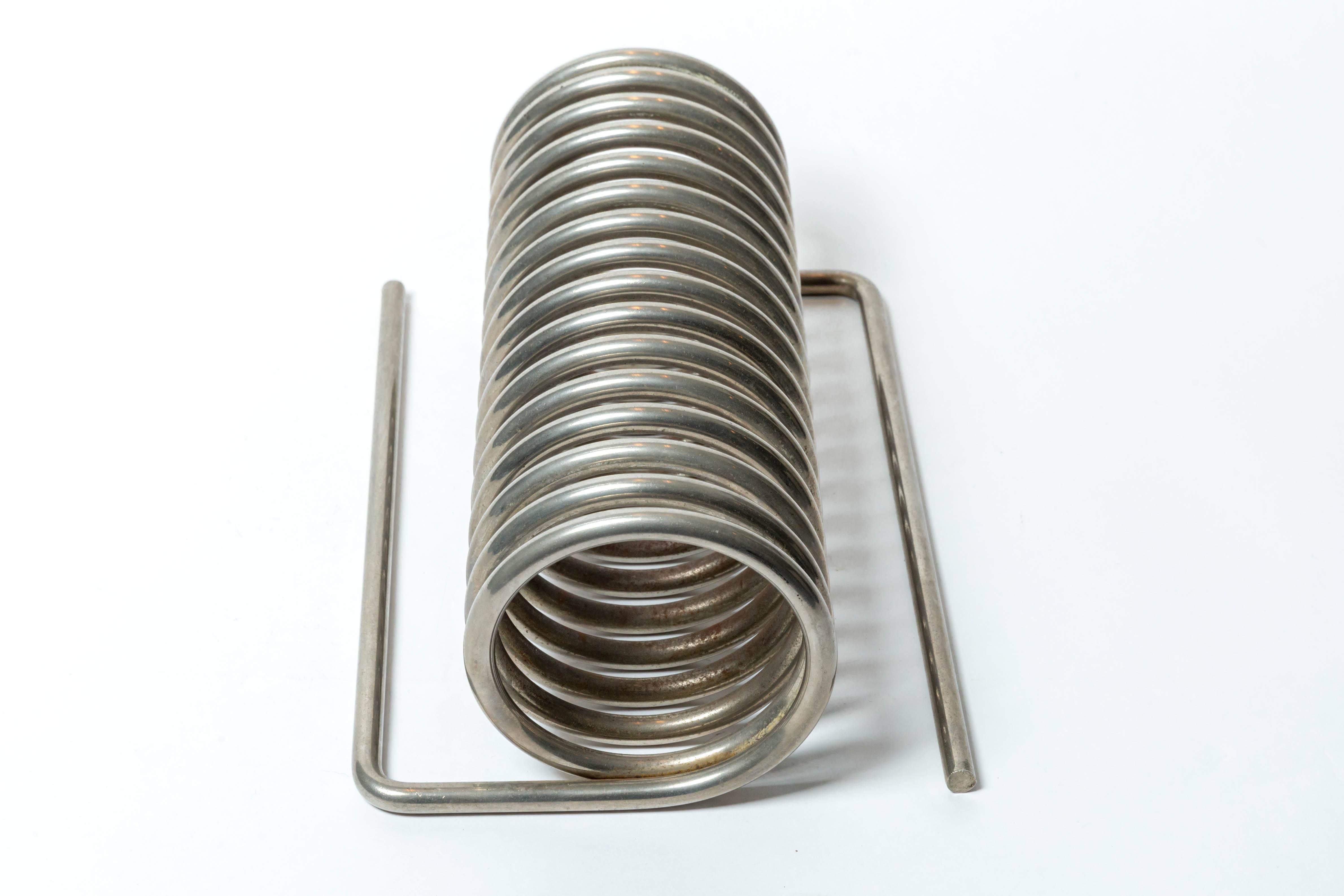 Late 20th Century Bent Steel Letter Holder, By Yonel Lebovici For Sale
