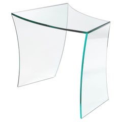 Bent Straights Beistelltisch aus Kristallglas von Barberini & Gunnell