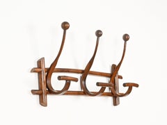 Bent Walnut Coat Rack by Michael Thonet, France, Early 1900s