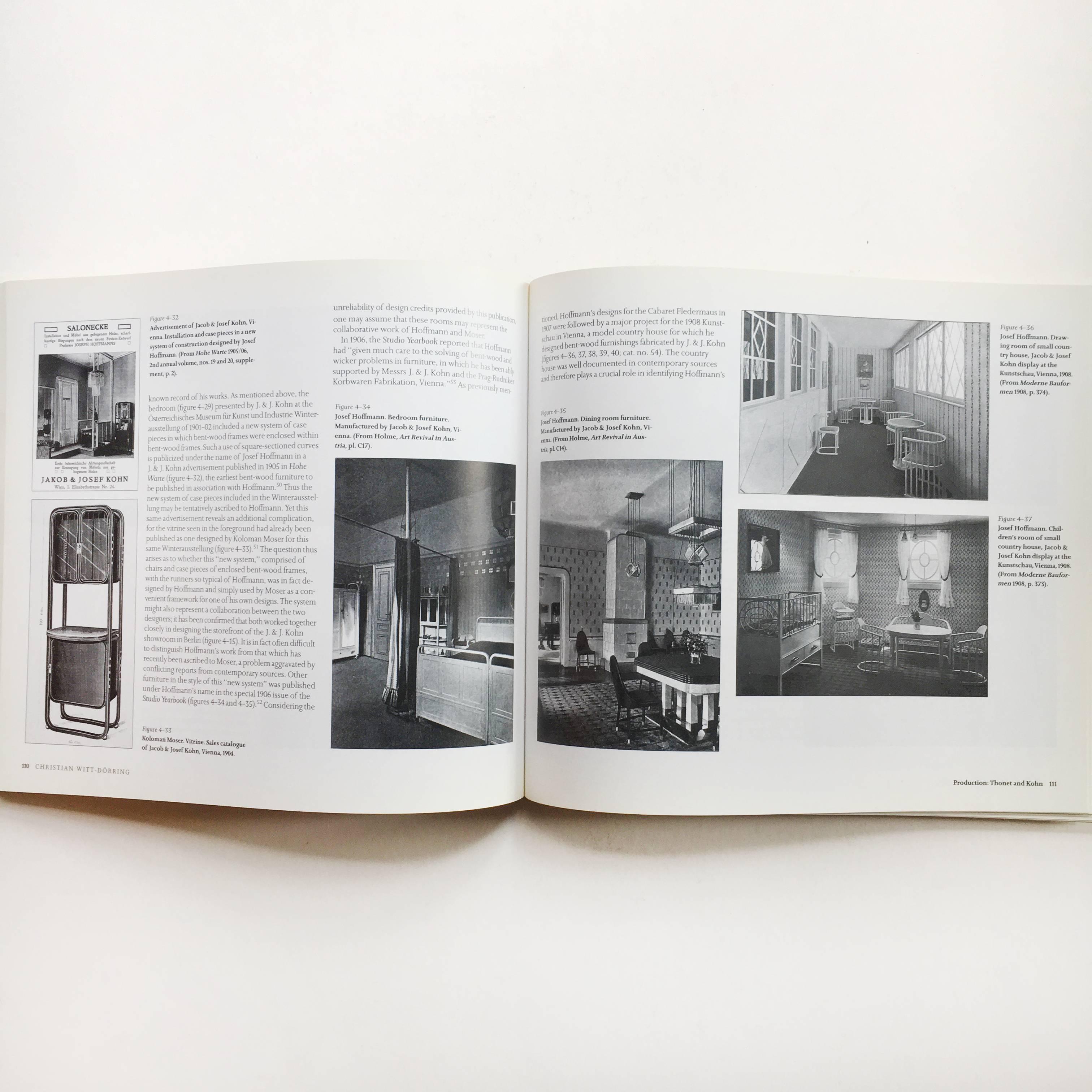 First edition, published by The American Federation of Arts, 1987

This catalogue offers a comprehensive history of furnishings made from bent wood and metal. The series of texts within this book offer a wealth of information about the traditions