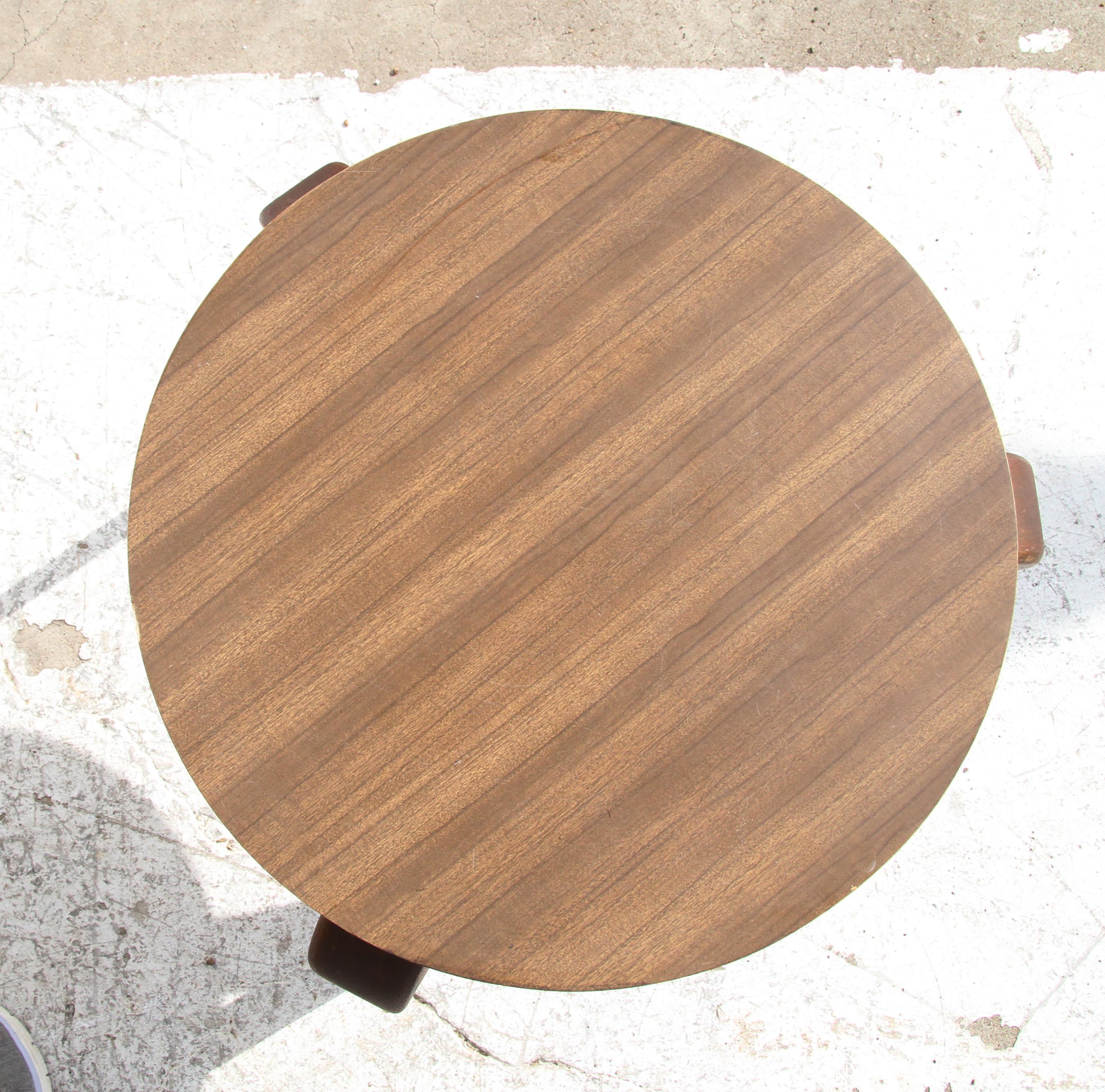 Bent Wood Stool or Side Table by Thonet In Good Condition In Pasadena, TX