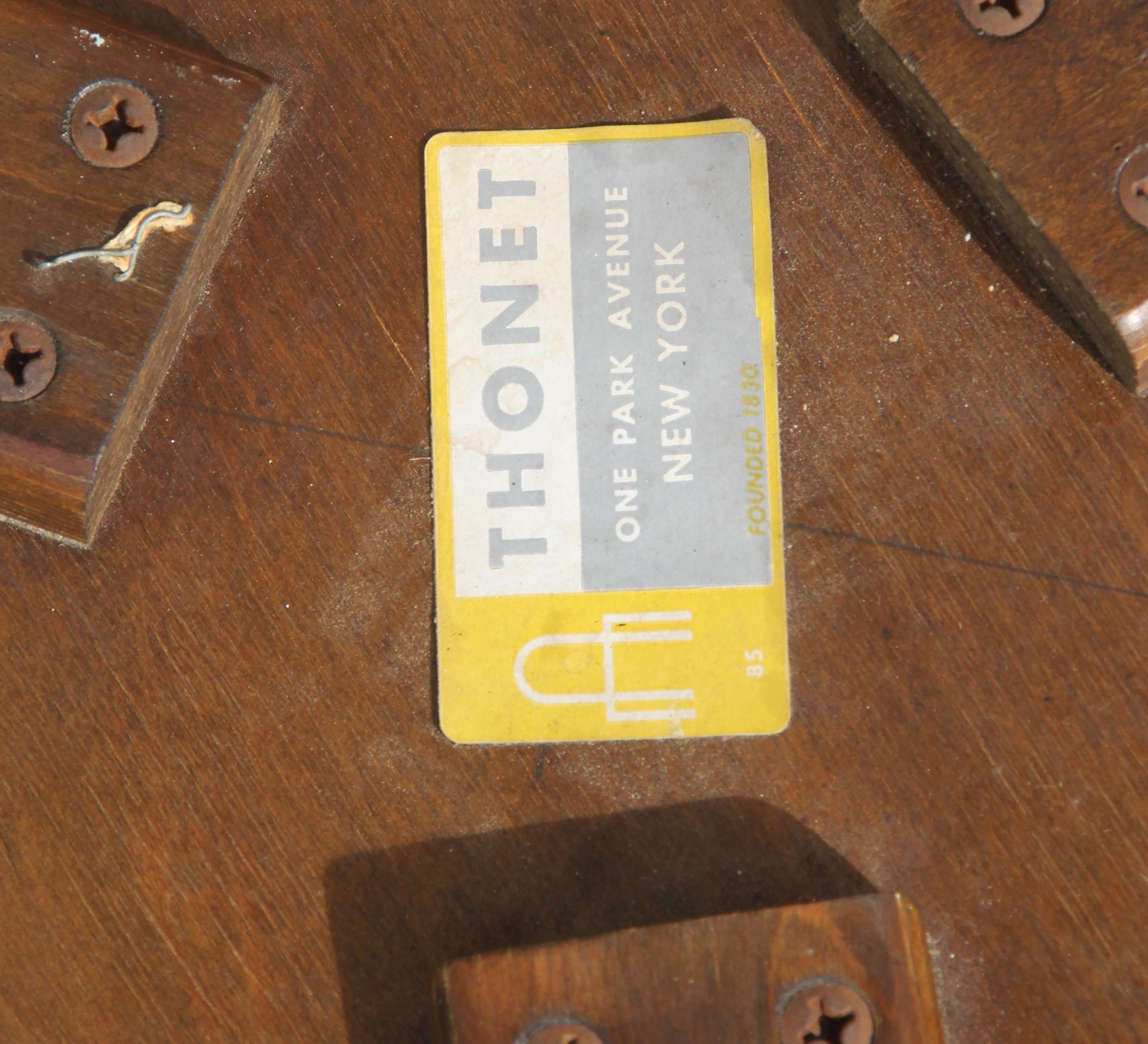 20th Century Bent Wood Stool or Side Table by Thonet