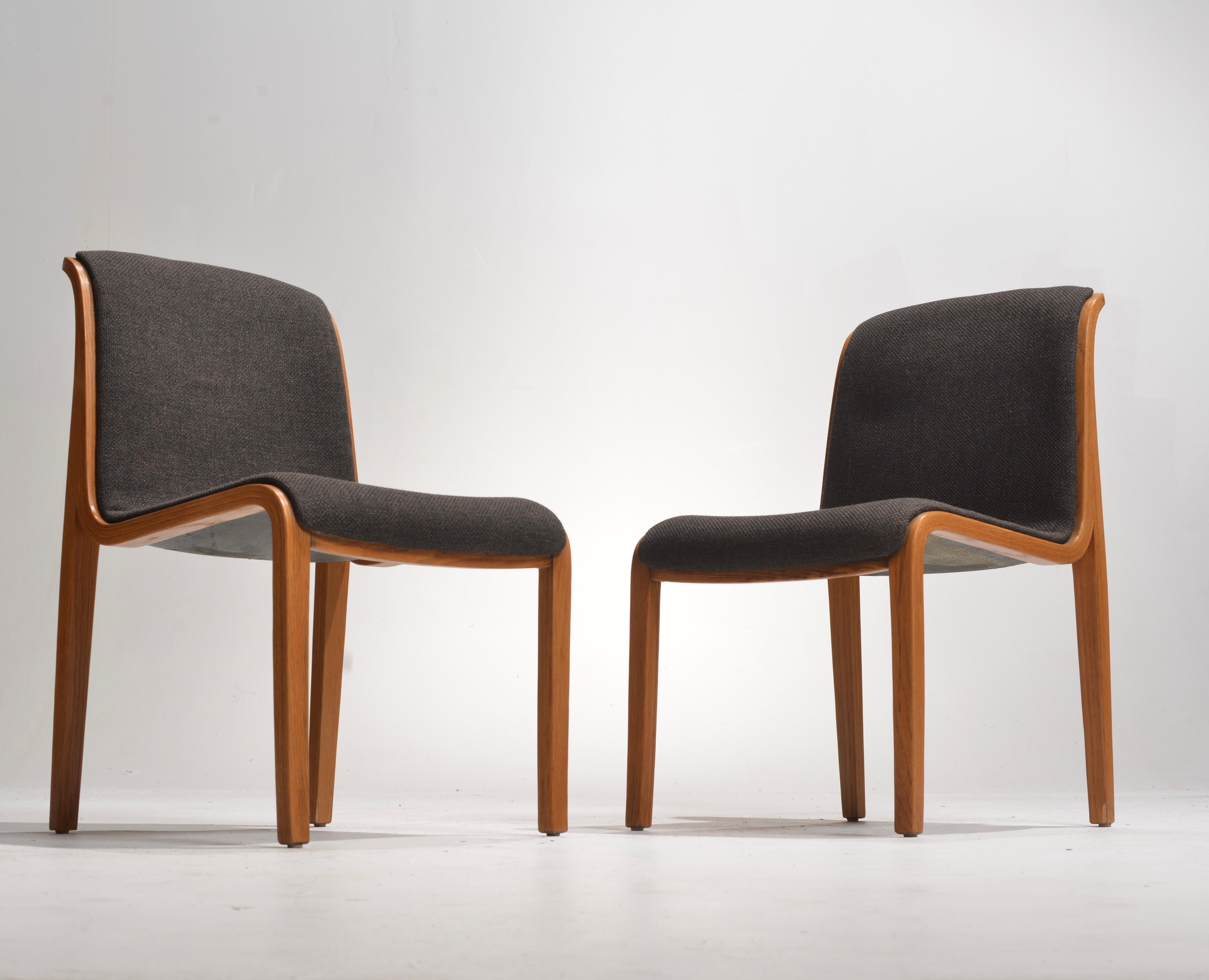 American Bent Wood Upholstered Dining Chairs by Bill Stephens for Knoll