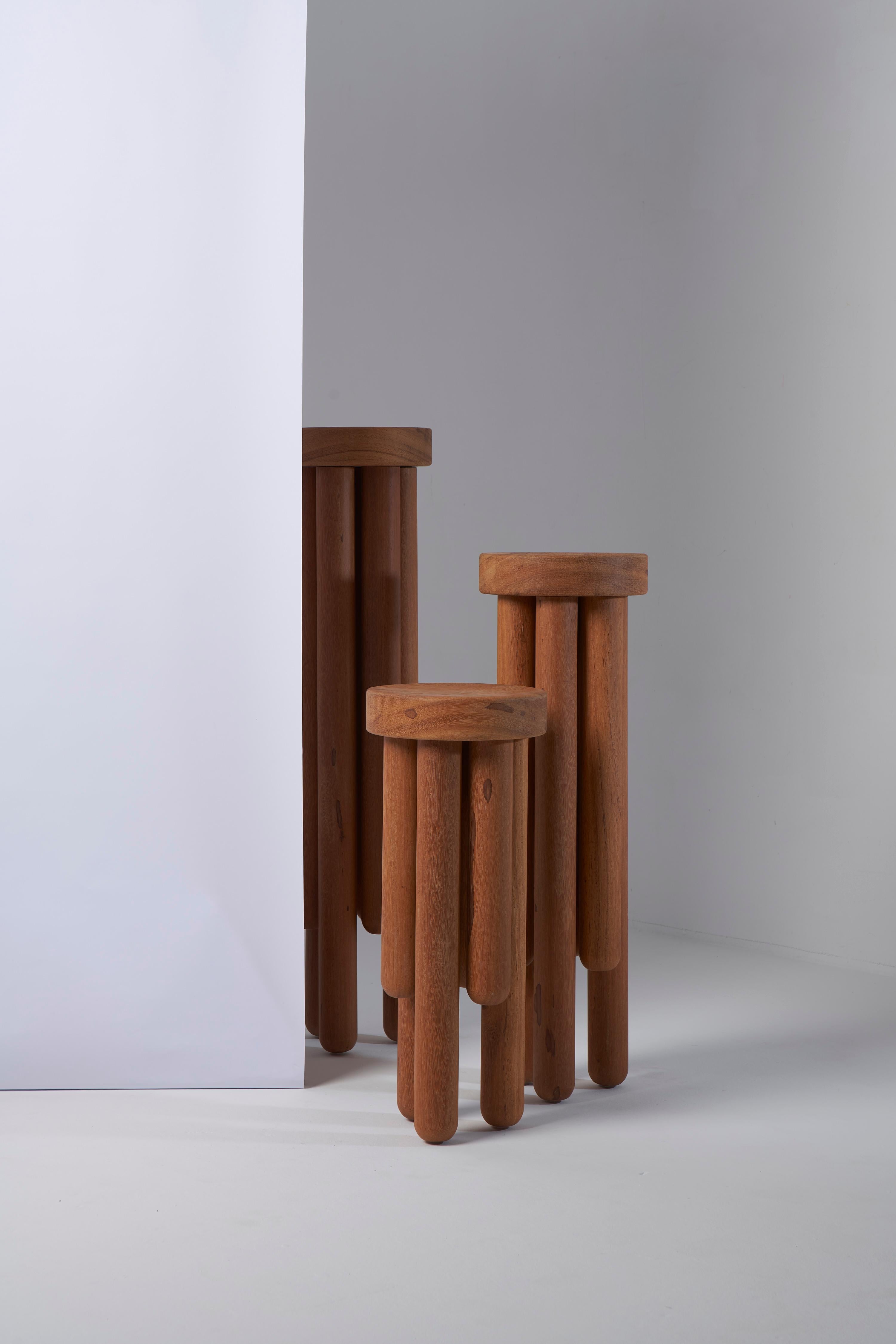 Benta Collection, Wooden Side Table Trio For Sale 3