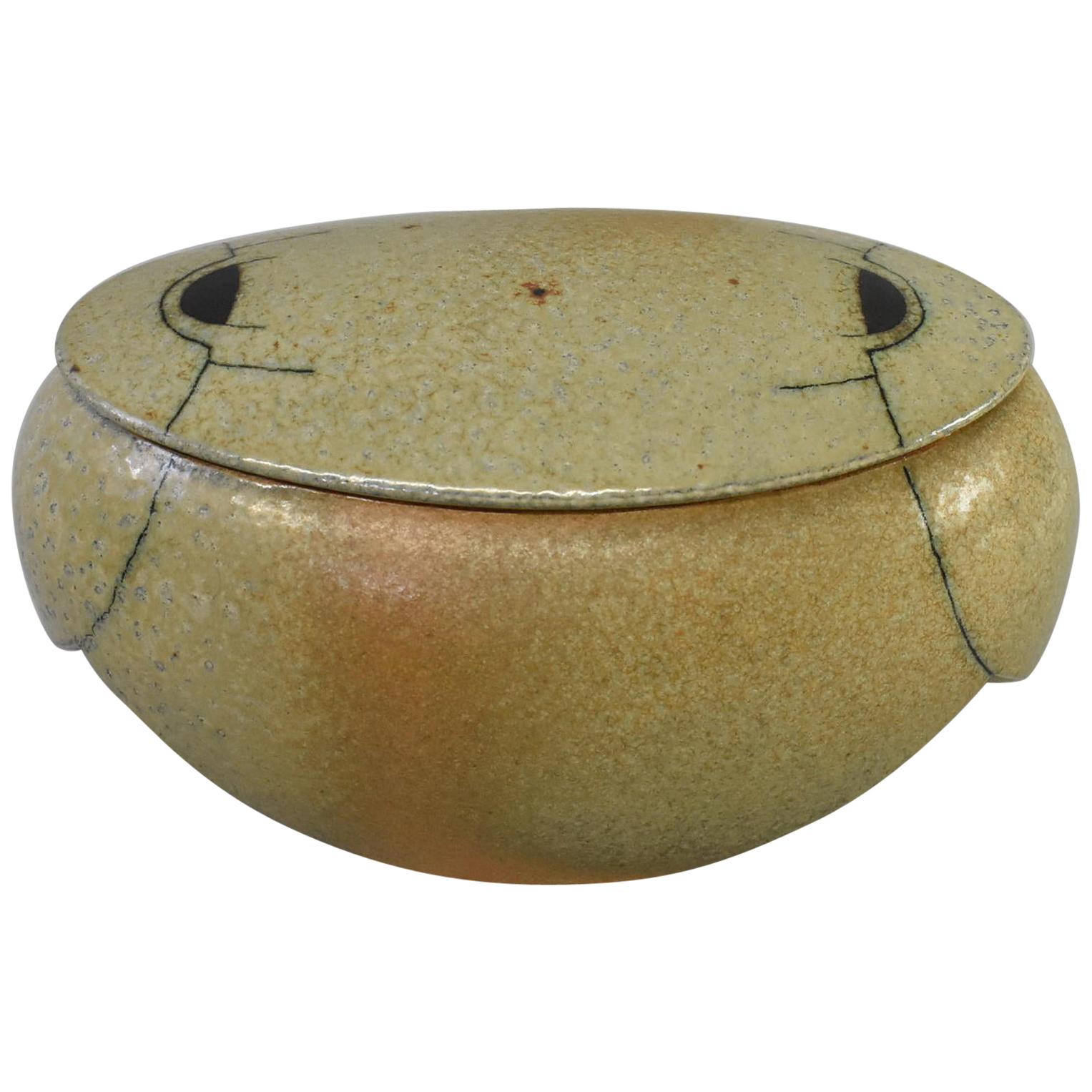 Bente Hansen Covered Pottery Dish For Sale