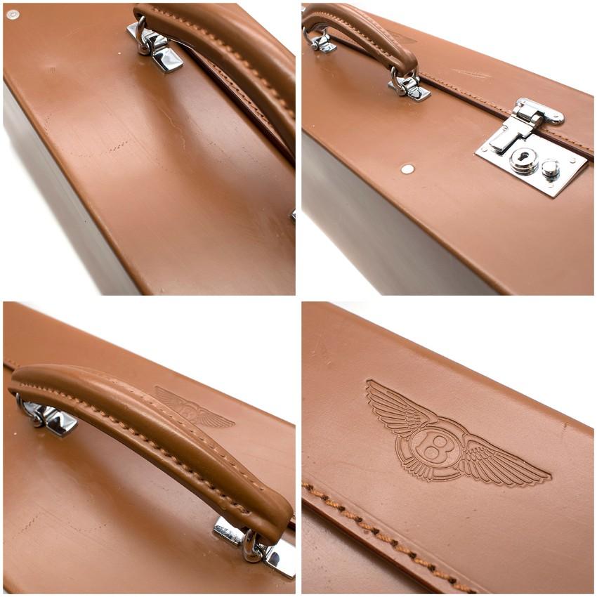 Bentley Brown Leather Suitcase 1