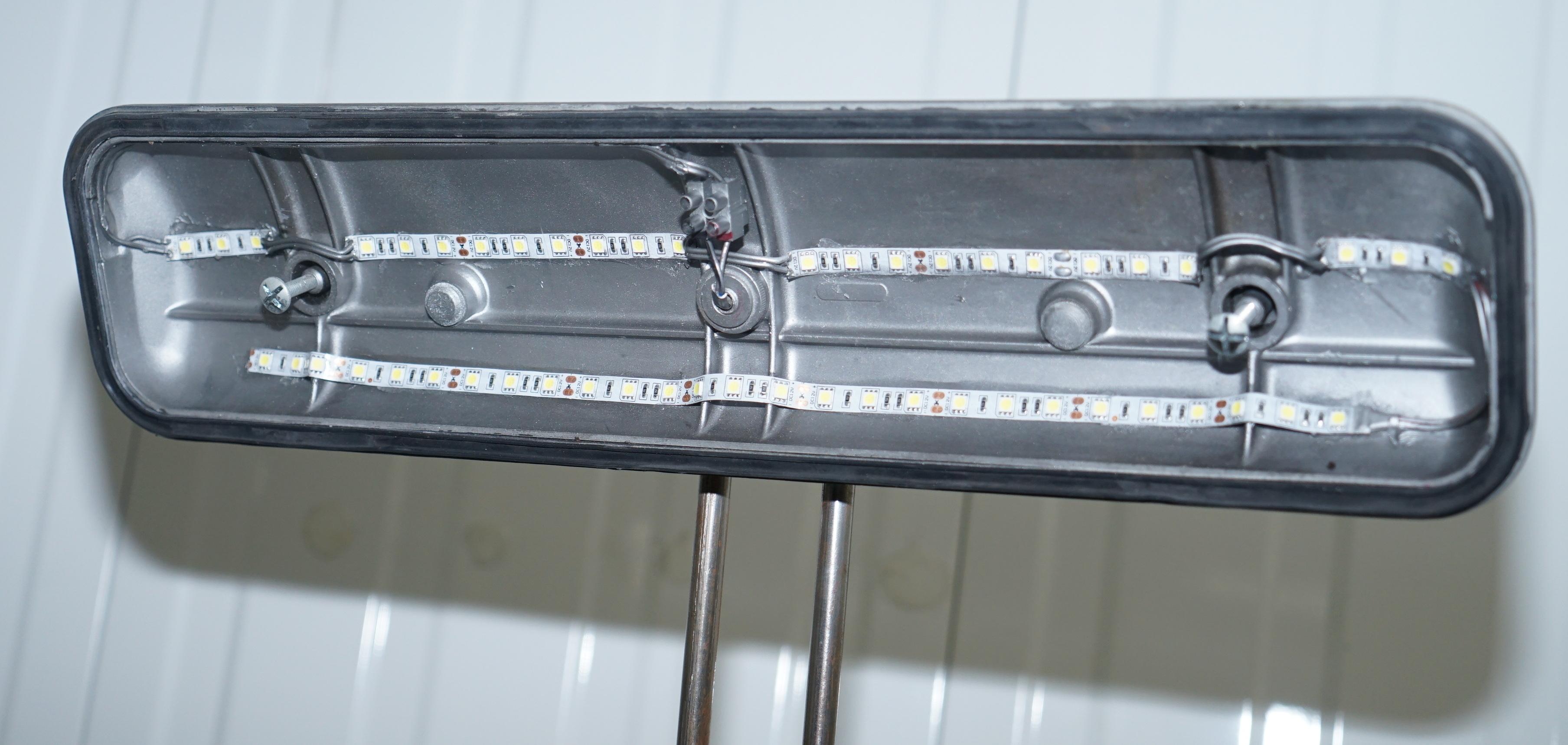 Bentley Floor Standing Articulated Angle Poise Chrome and Polished Metal Lamp 11
