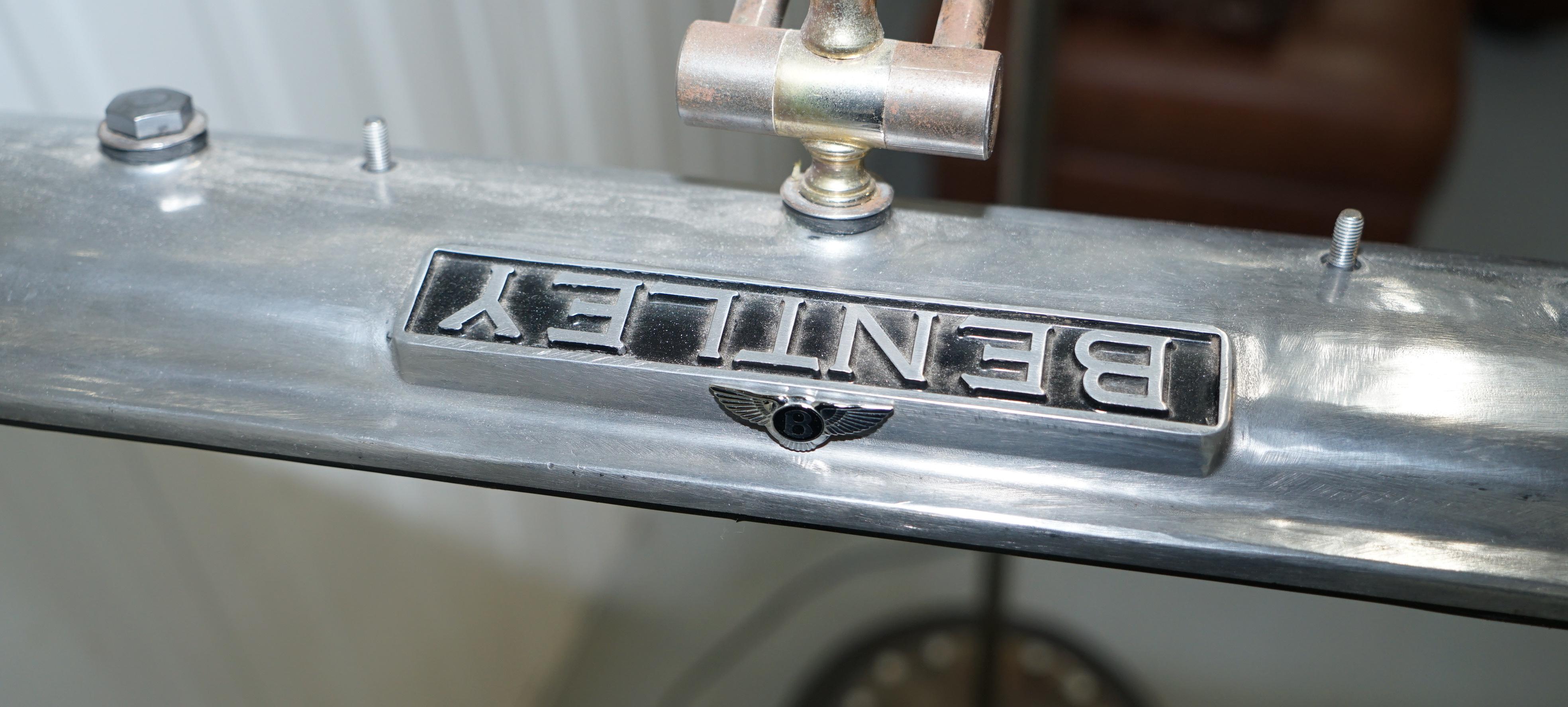 Bentley Floor Standing Articulated Angle Poise Chrome and Polished Metal Lamp In Excellent Condition In West Sussex, Pulborough