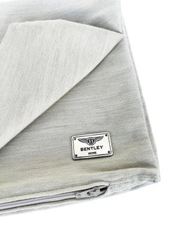 Paar beige Kissenbezüge aus der Bentley Home Collection aus Baumwolle, Wolle und Nylon