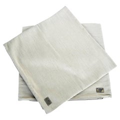 Paire de couvertures d'oreillers beige Bentley Home Collection en coton, laine et nylon
