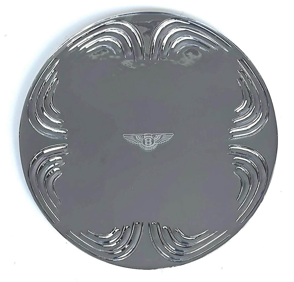 Bentley Home Glass Coated Sterling Silver Chargers/Buffet Plate, Set of Six (6) 5