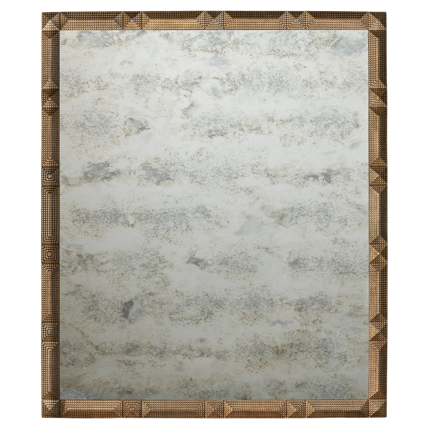 AMF_01 Floor Mirror in Solid Wood and Bronze Details by ANDEAN For Sale at 1stDibs