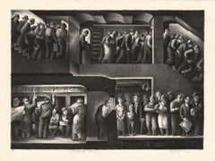 The People Work, Morning - Noon - Evening - Night. [set of four].