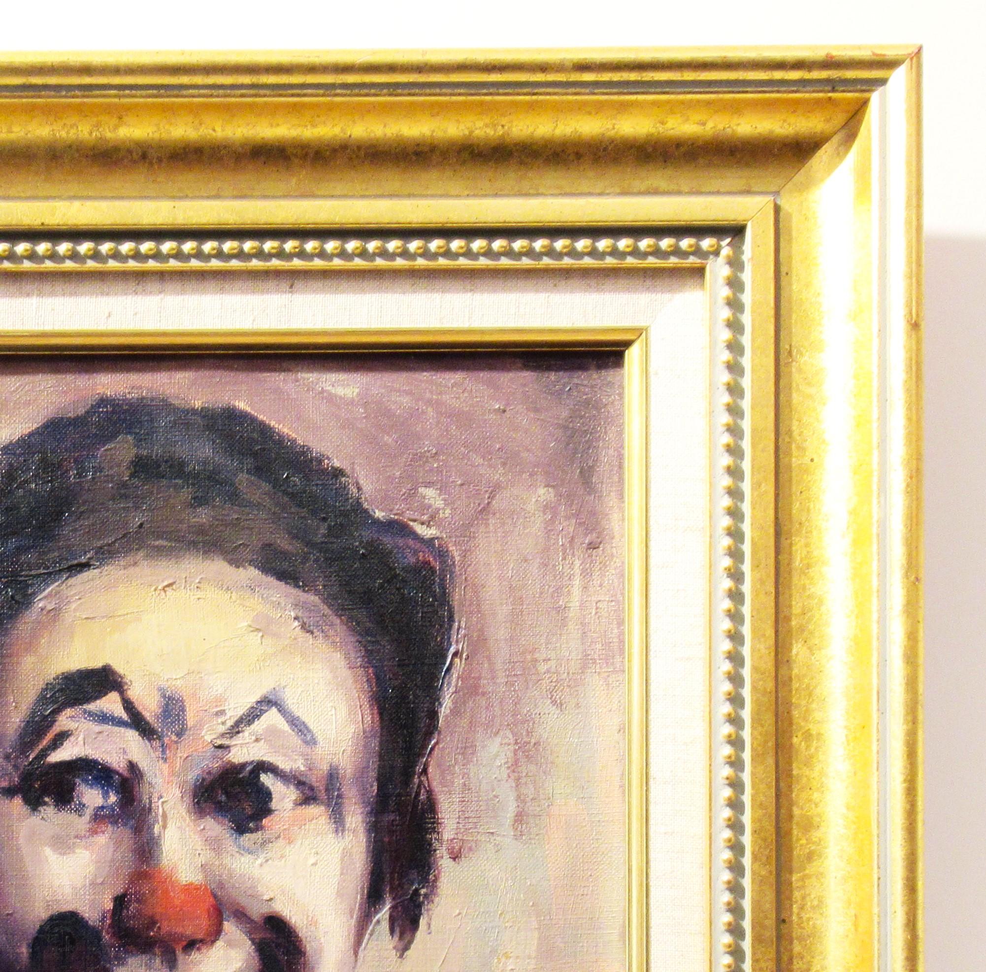 Clown, Medrano Circus, France - American Impressionist Painting by Benton Scott