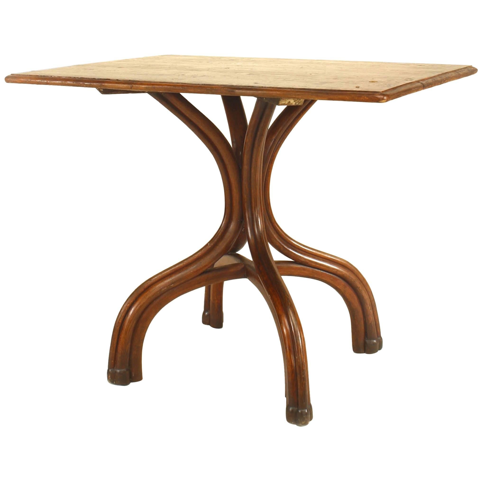 Bentwood Walnut Caf√© Table For Sale