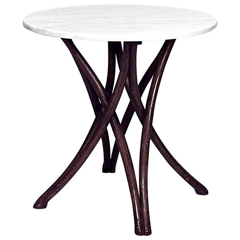Bentwood '19th20th Century' Walnut Stained Cafe Tables For Sale at 1stDibs