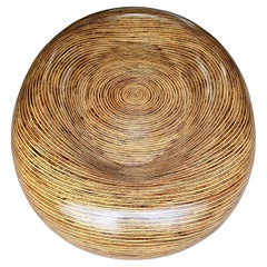 Bentwood & Acrylic 1970s Coffee Table in the style of Gabriella Crespi