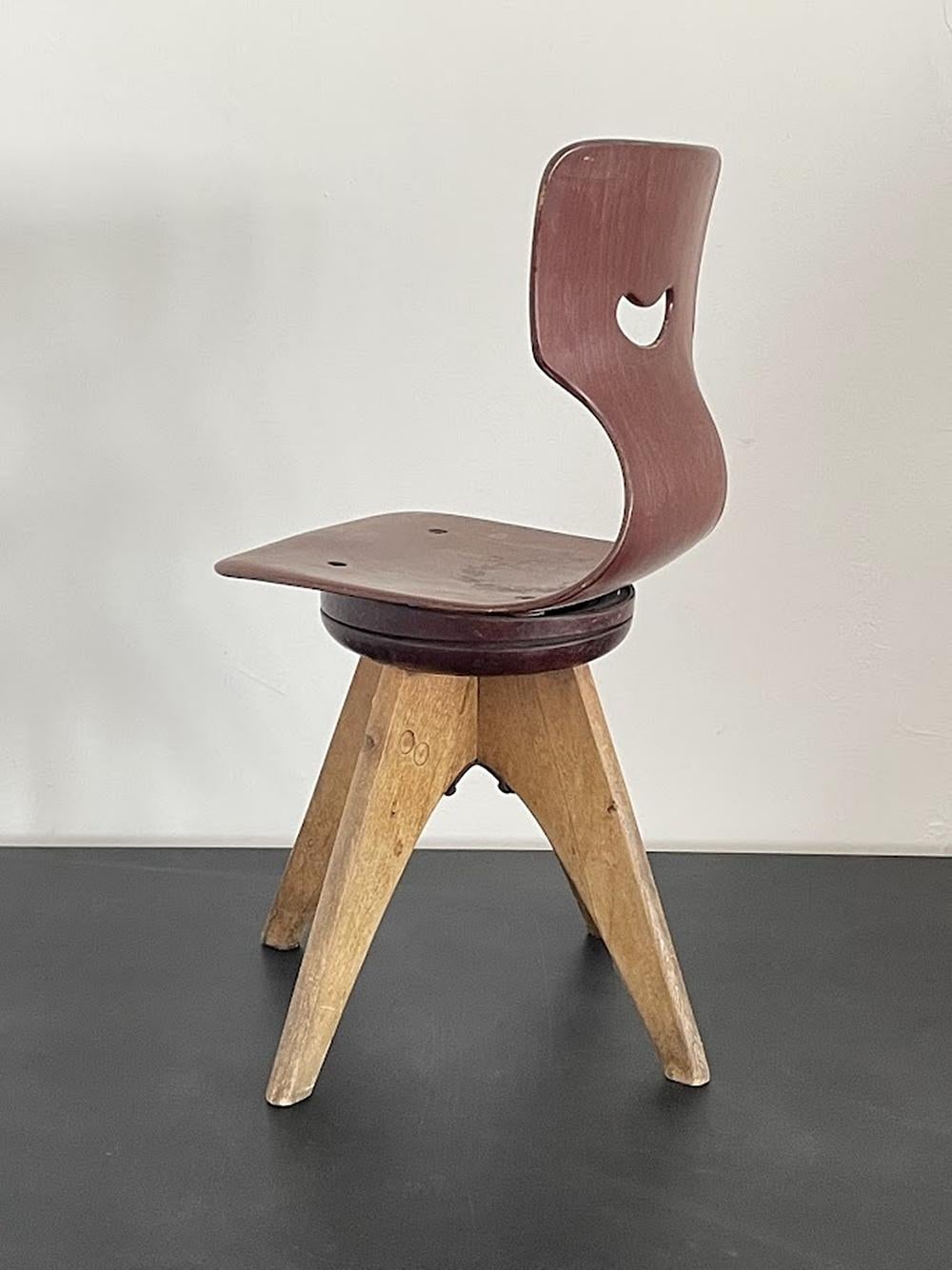 Tedesco Sedia per bambini Model 15114 di Adam Stegner per Flötotto, anni '50 in vendita