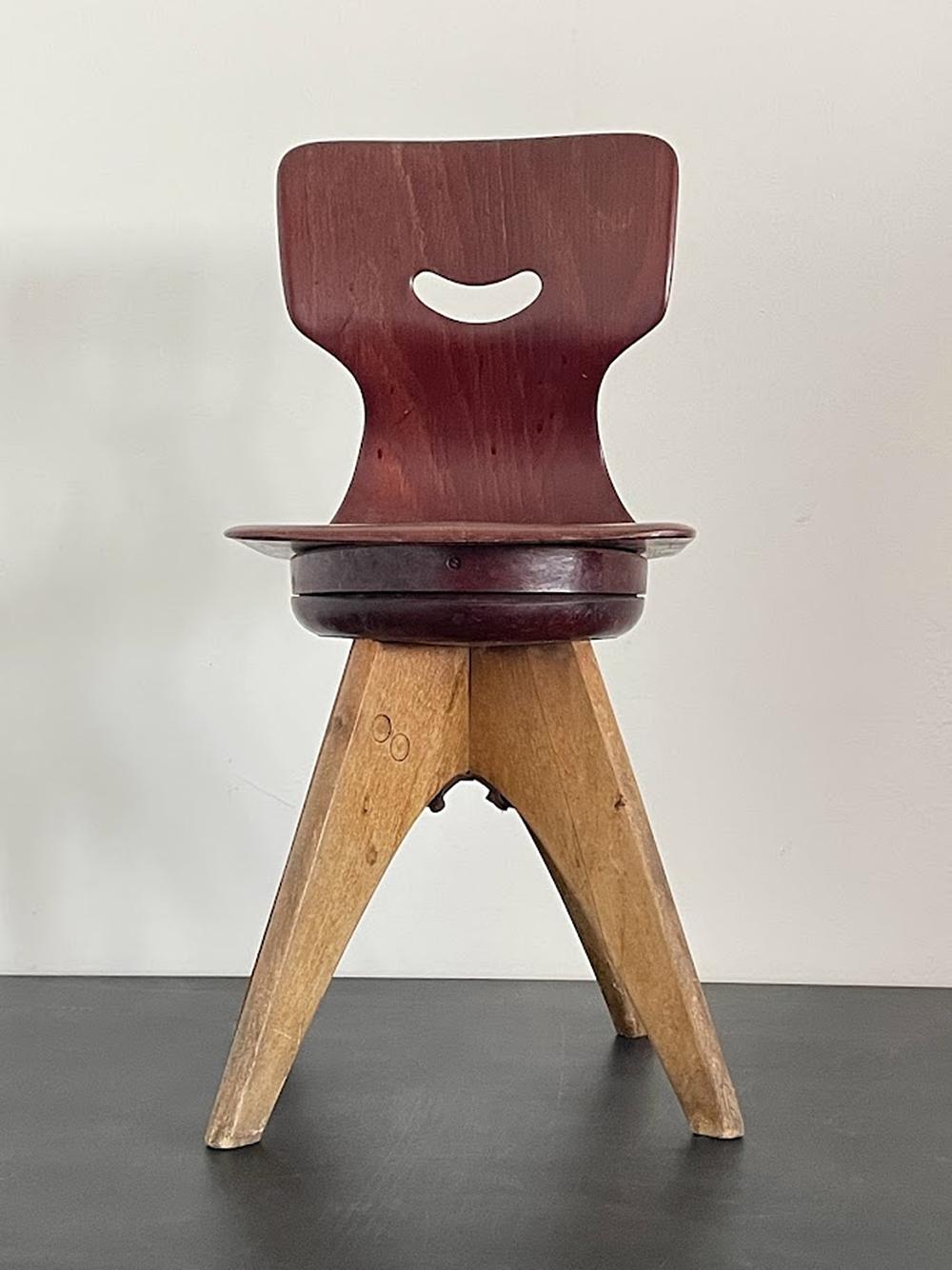 Sedia per bambini Model 15114 di Adam Stegner per Flötotto, anni '50 in vendita 1