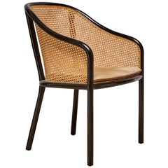 Bentwood and Cane Armchair by Ward Bennett