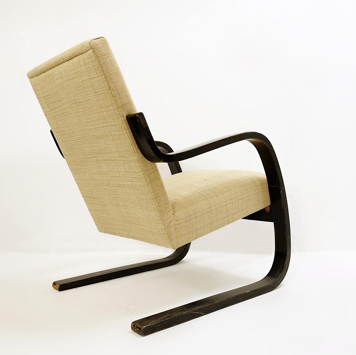 Bentwood Armchair by Alvar Aalto for Artek - New upholstery - Finland c.1939 3